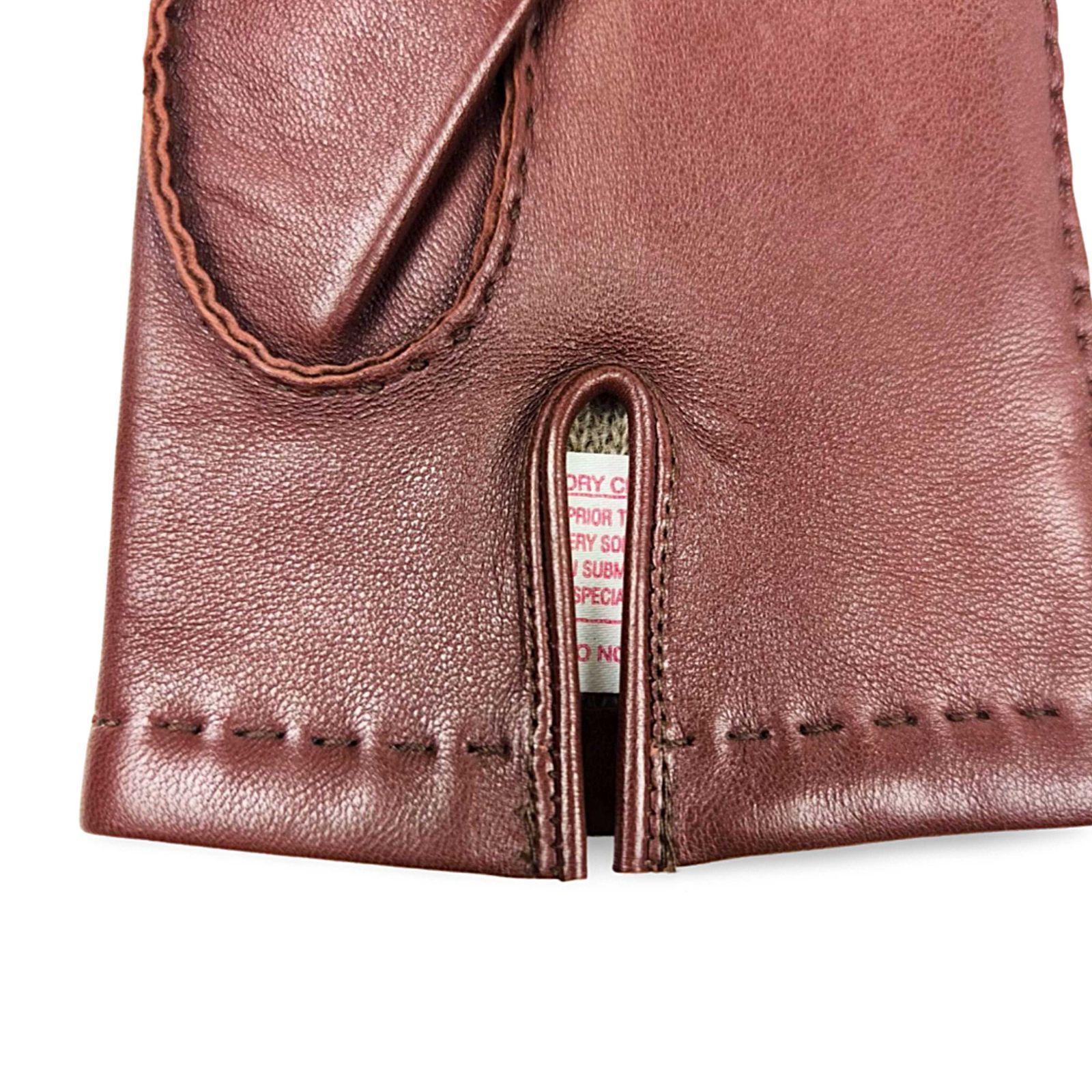  デンツ DENTS ヘアシープ×カシミアライニンググローブ ハンドソーン 手袋 ブラウン サイズ8 Mサイズ相当 手袋 小物