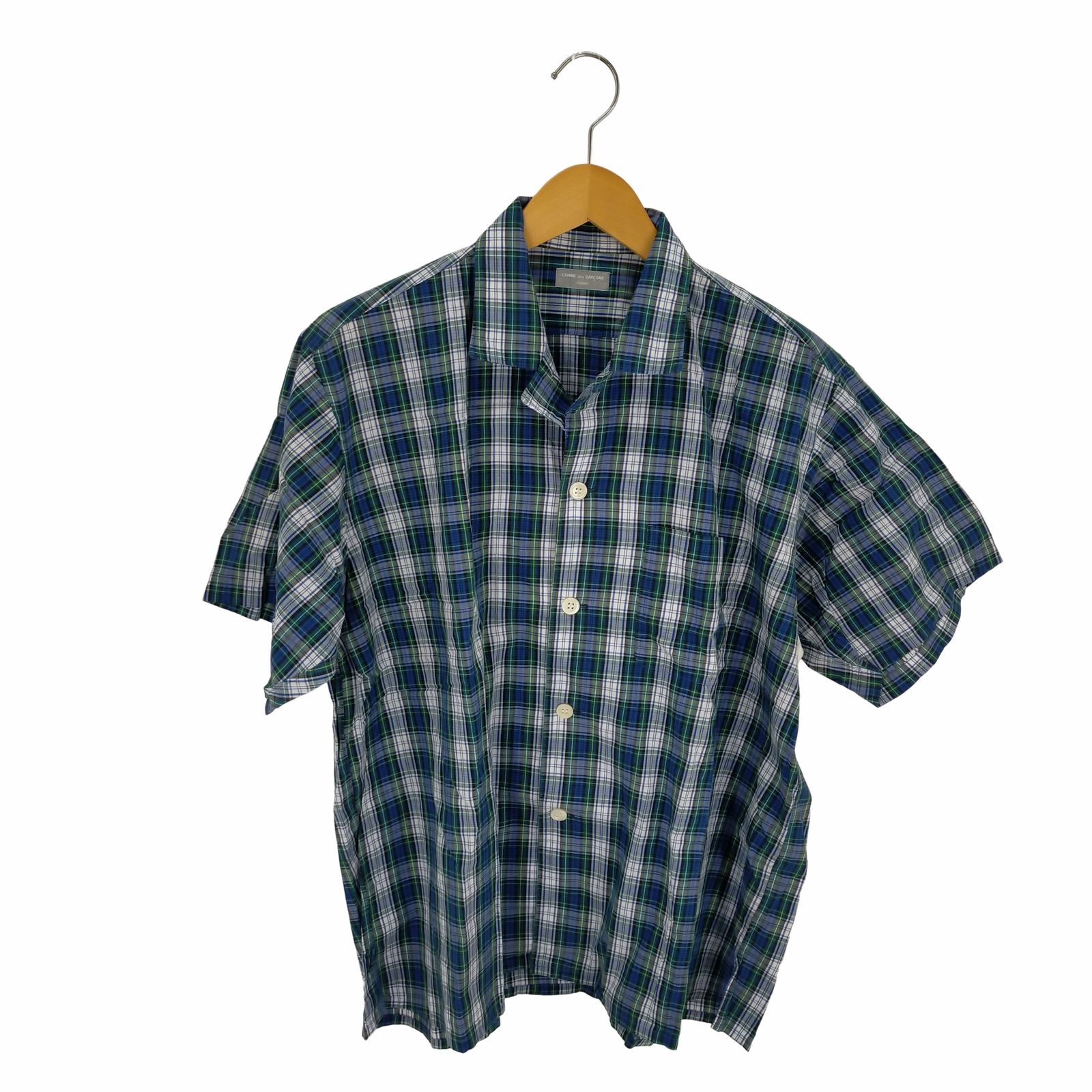 COMME des GARCONS HOMME 田中オム チェック シャツ 開襟 コムデギャルソンオム COMME des GARCONS HOMME 田中オム