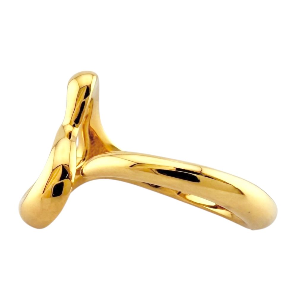 K18 ハートリング #11.5 ゴールド K18ハートモチーフゴールドリング11号1121K2412①