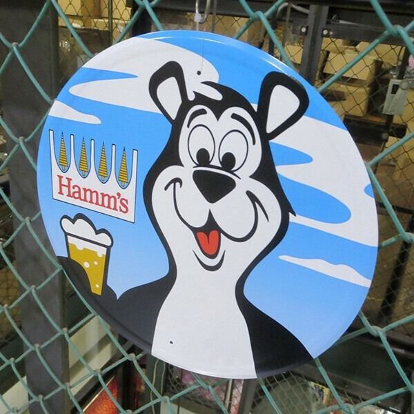 ラウンド メタルサイン Hamm's ハムズ ブリキ看板 アメリカン