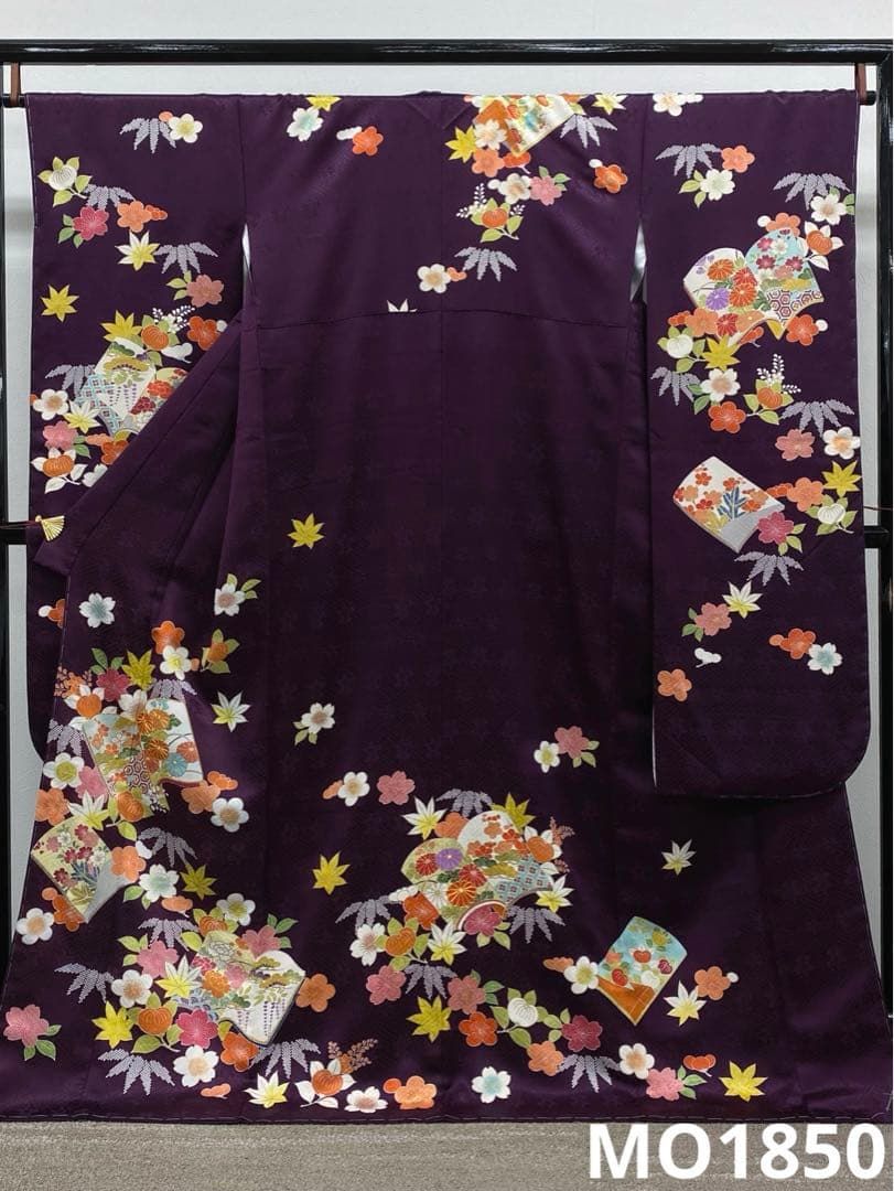 千總 誰が袖好み 高島屋オリジナル 振袖 金駒 金彩 身丈169cm 躾糸付き