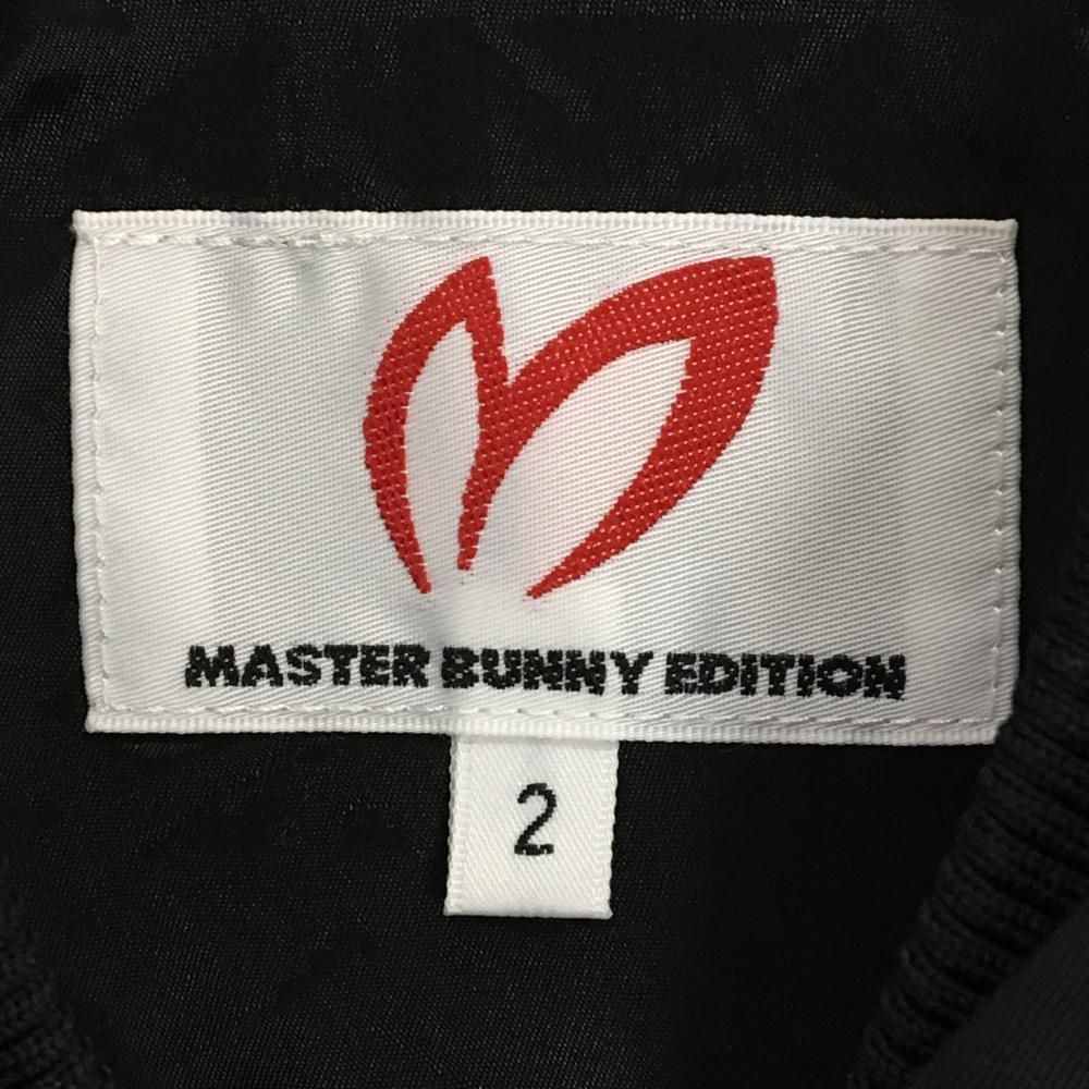 MASTER BUNNY EDITION - 【新品】マスターバニー アウターベスト 黒 凹凸生地  レディース 2 ゴルフウェア MASTER BUNNY EDITION MASTER BUNNY EDITION マスターバニーエディション 2024年モデル