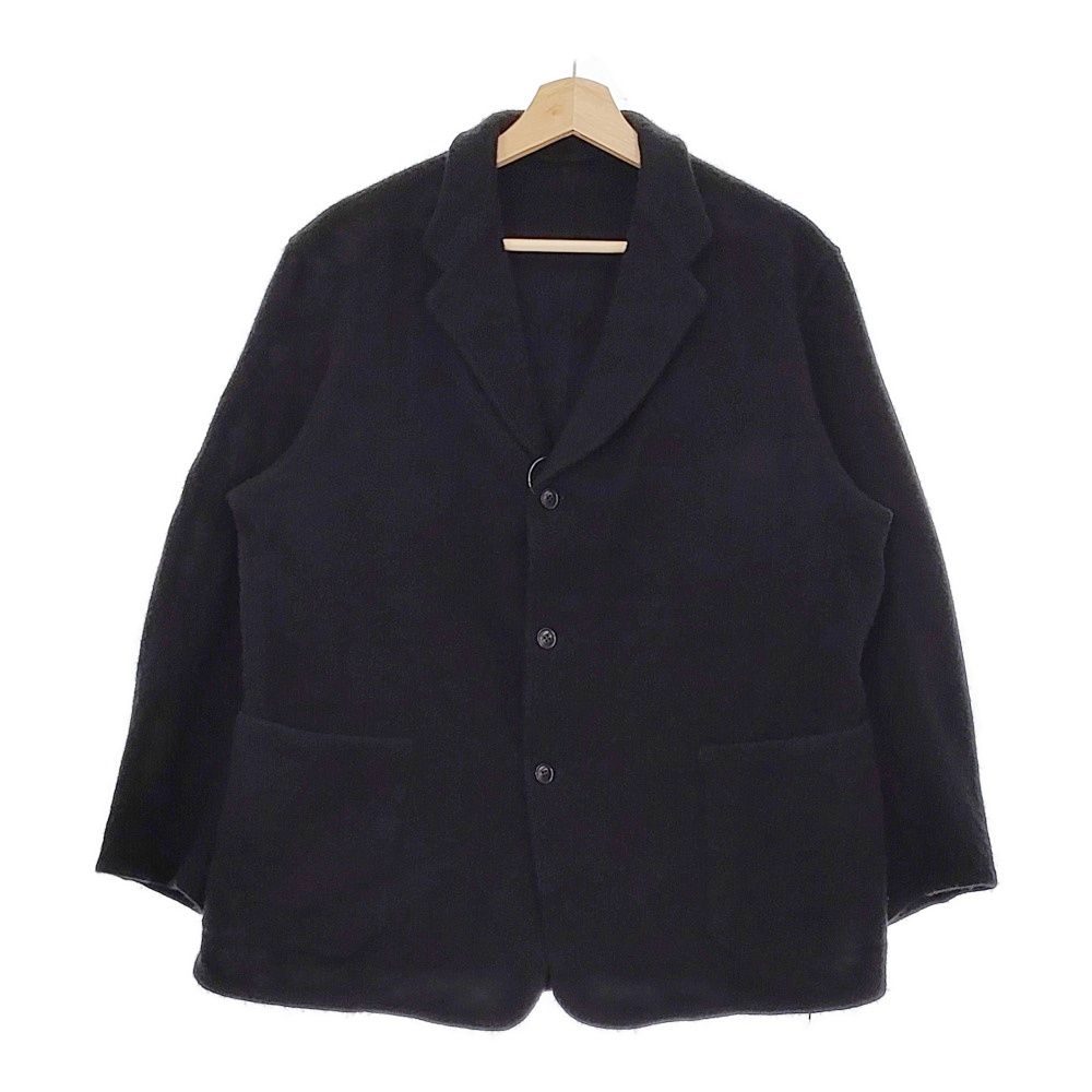 COMOLI A03-01015 縮絨ウールジャケット サイズ1 定価90200円 テーラードジャケット 24AW ブラック メンズ コモリ【中古】5-0113T