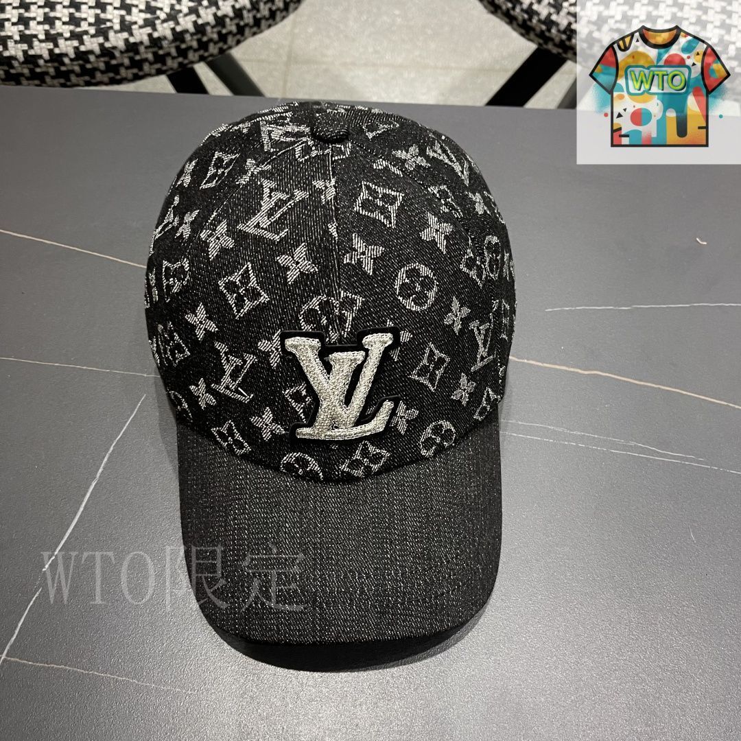 今日特価】LV デニム ベースボールキャップ-2 - メルカリ
