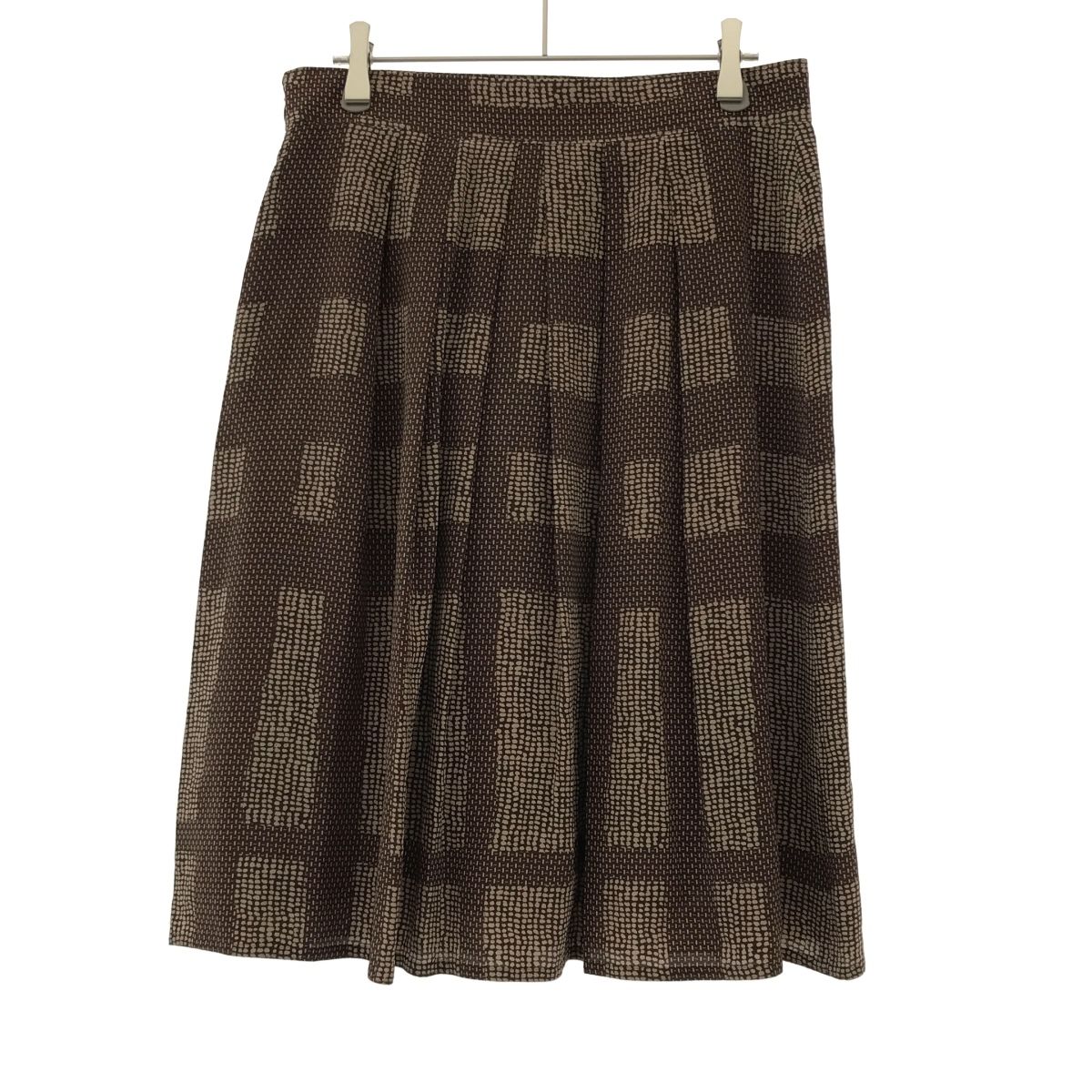 【新品未使用タグ付き】BURBERRY LONDON シルクのスカート BURBERRY LONDON バーバリーロンドン チェック柄シルクタックスカート