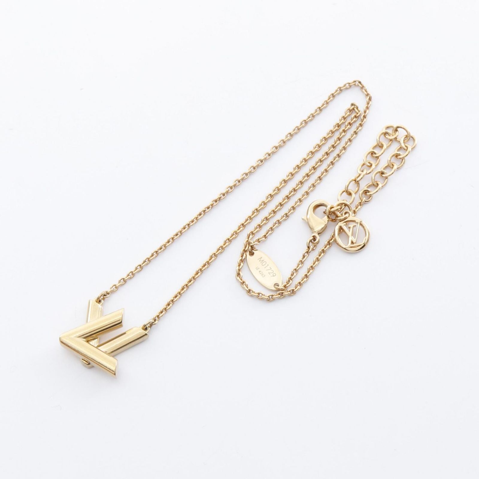 【超美品】ルイヴィトン ネックレス・GO-14 M01729 ゴールド ツイスト ルイ・ヴィトン(LOUIS VUITTON)ルイ・ヴィトン GO-14 LVツイスト