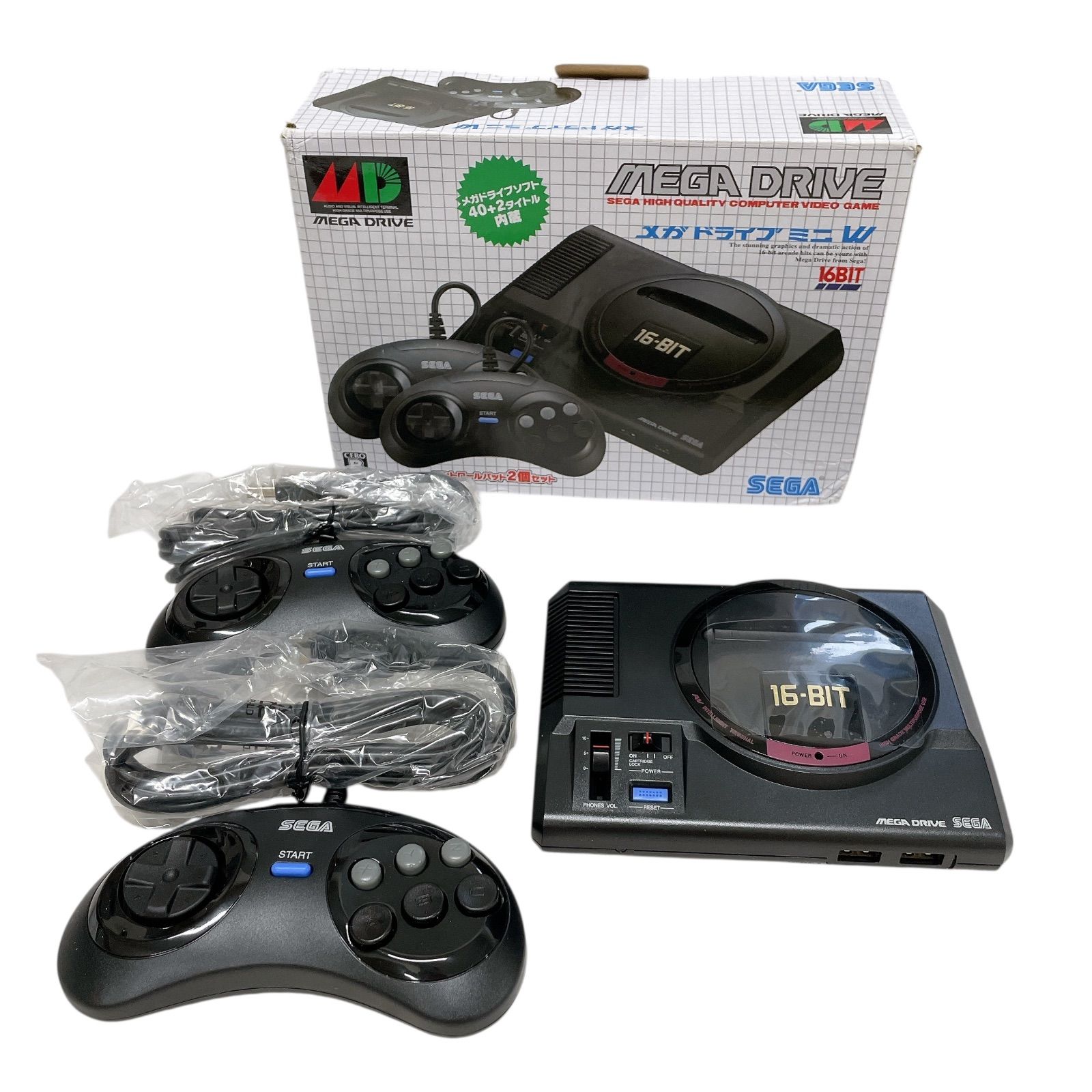 WJ62 SEGA セガ ゲーム機 メガドライブミニ W コントロールパッド2個セット テレビゲーム ゲーム機