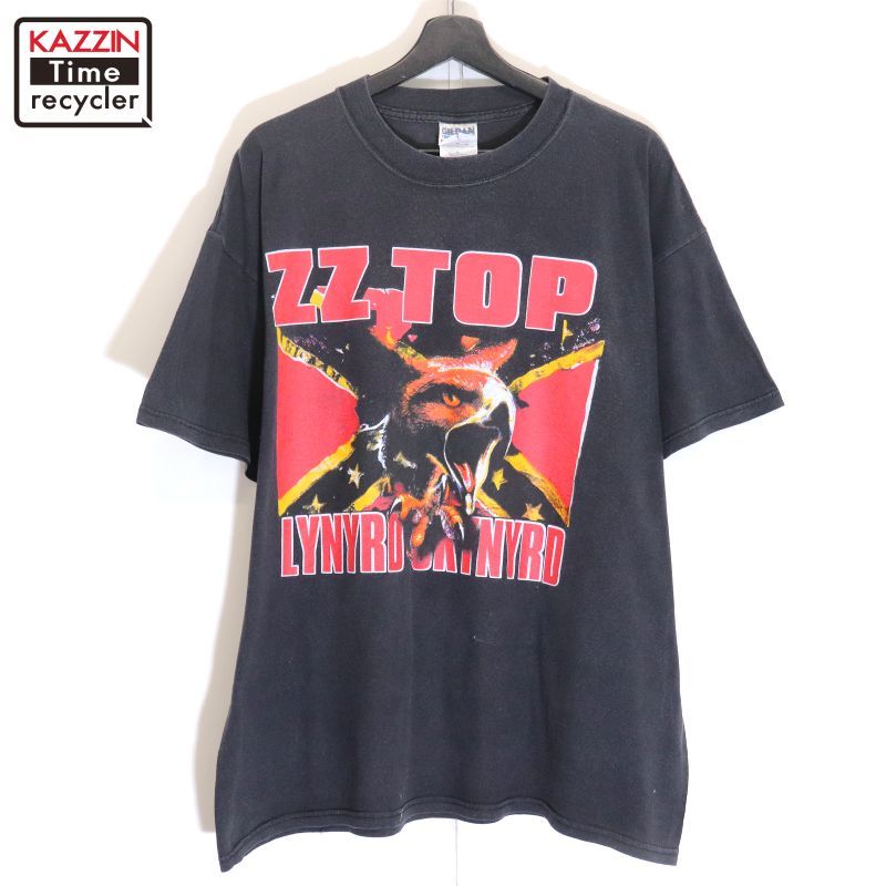 00s LYNYRD SKINYRD レイナードスキナード ZZTOP zzトップ GILDAN バンドＴシャツ メンズ 表記XLサイズ
