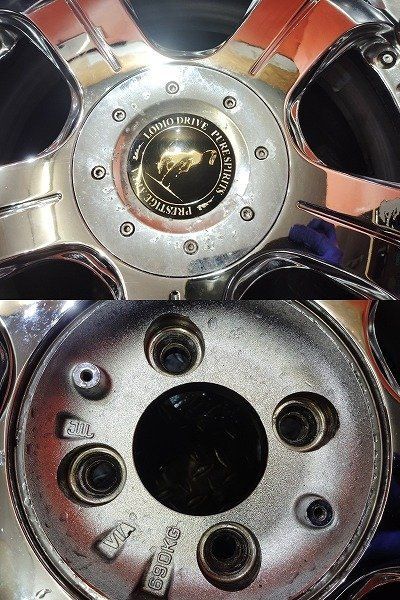 スーパースター ロデオドライブ ピュアスピリッツ 社外ホイール 18インチ 4本 7.5/8J4HPCD100+42/+35 希少 メッキ　(VHL388) スーパースター ロデオドライブ ピュアスピリッツ 社外ホイール 18