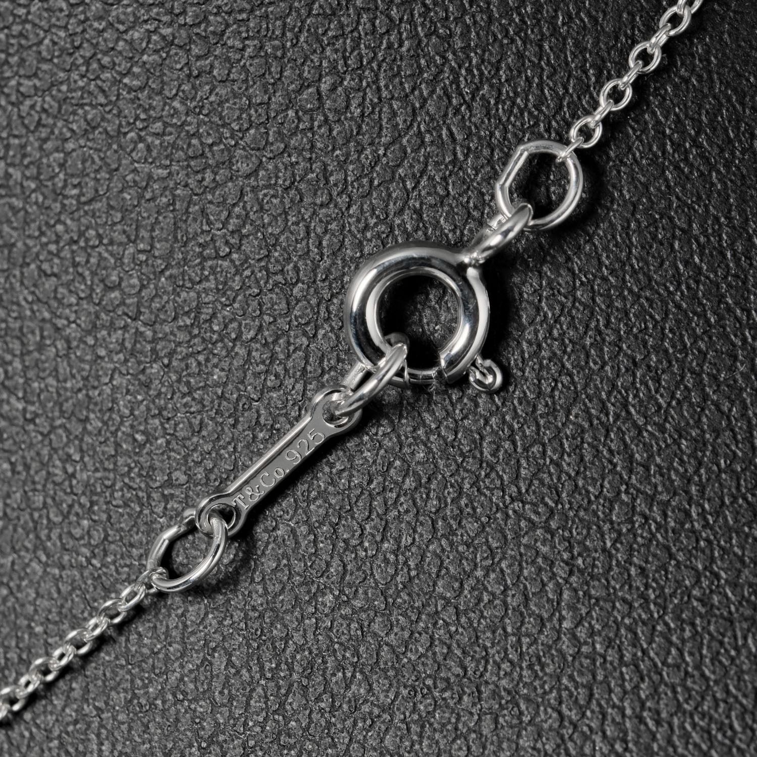 【TIFFANY&Co.】ティファニー クラウンオブハート シルバー925×ピンクサファイヤ レディース 2.68g ネックレス