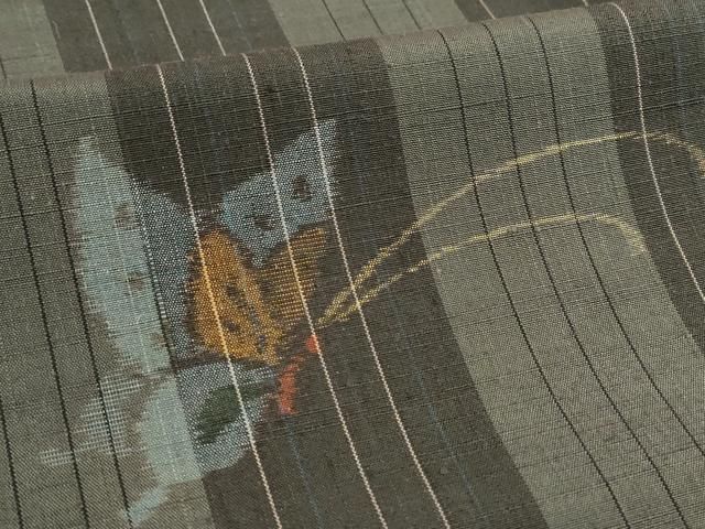 平和屋着物□上質な紬 舞蝶間道 正絹 逸品 DAAR4978ya - メルカリ 