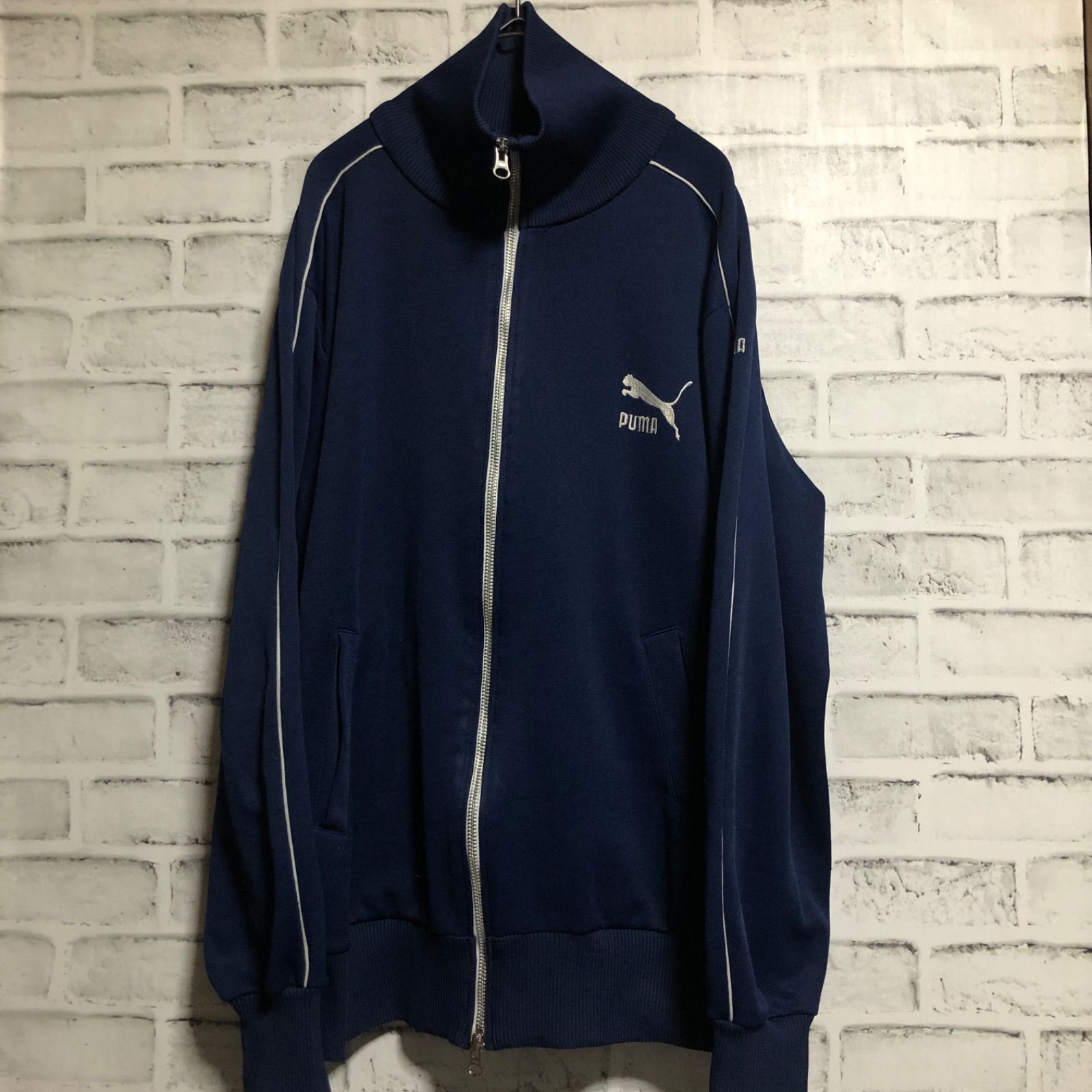【限定特価】 90s⭐️PUMA トラックジャケット/ジャージ vintage 刺繍ロゴ L ウェア