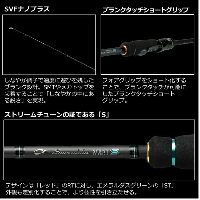 3/7までの出品になります ストイストst88ML-SMT ダイワ エメラルダス ストイスト ST 88ML-SMT - 上島釣具店
