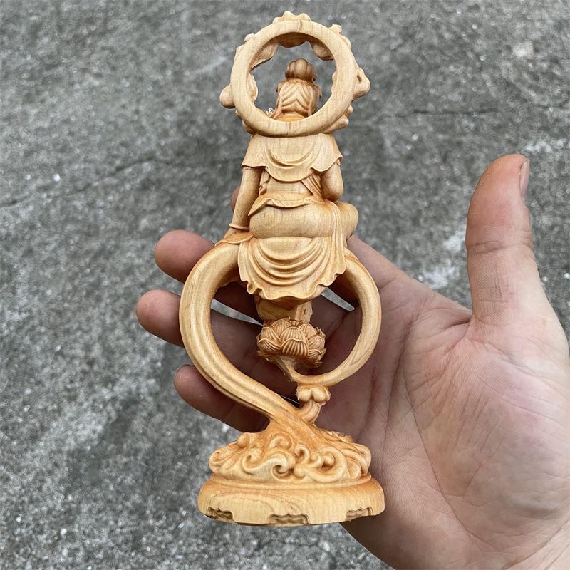 新品 置物 開運 仏像 高級天然木彫り 持経自在観音 風水   置物 新品 置物 開運 仏像 高級天然木彫り 持経自在観音 風水 置物