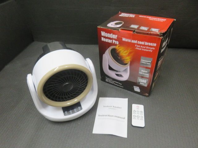 中古美品 動作確認済 Wonder Heater Pro ワンダーヒータープロ 1500W セラミックファンヒーター 暖房器具