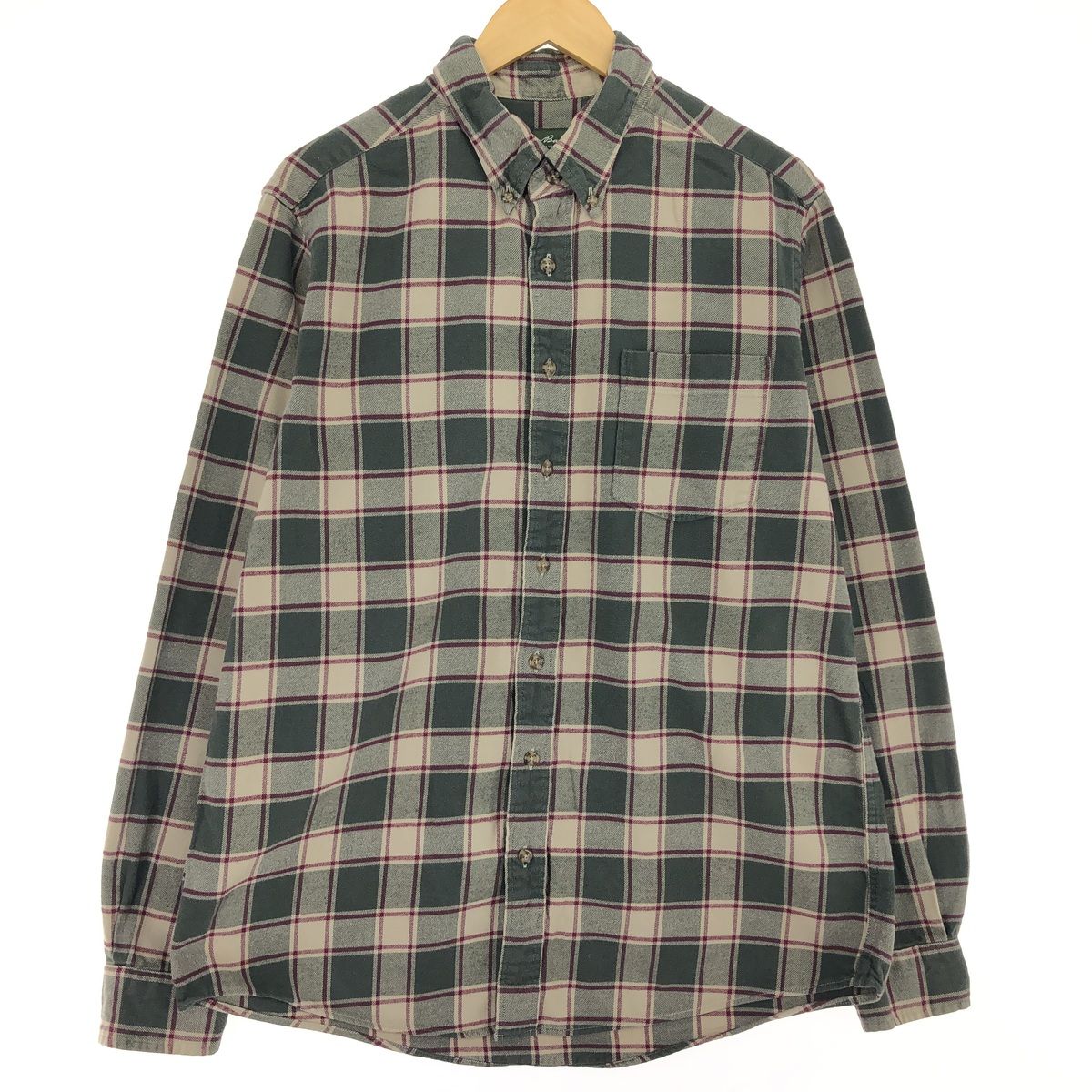 古着 エディーバウアー Eddie Bauer 長袖 ボタンダウン フランネルチェックシャツ メンズL相当/eaa485863