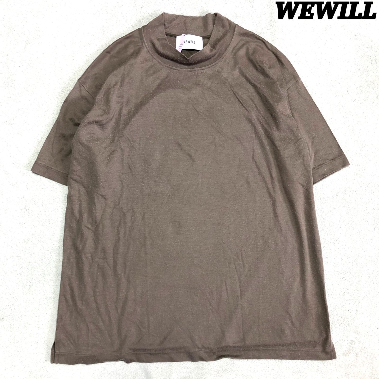 WEWILL MOCK TURTLE NECK T-SHIRT ショートスリーブTシャツ 半袖 