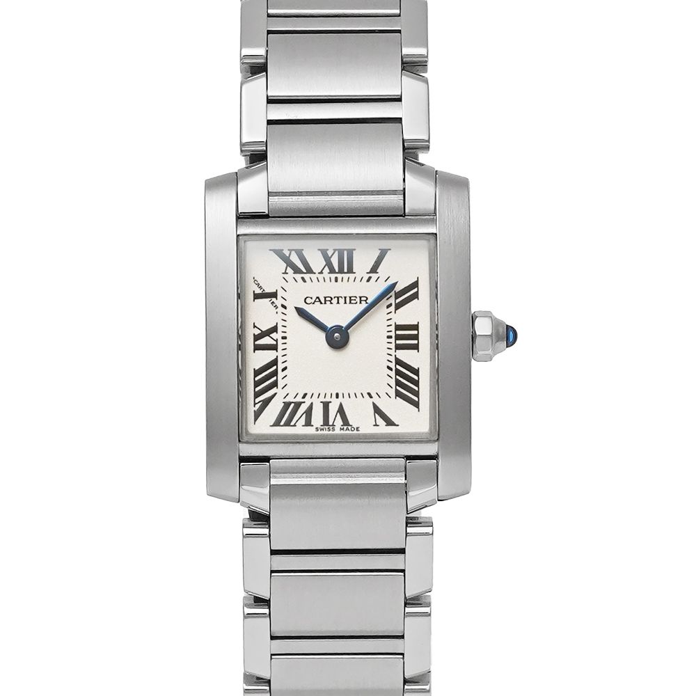Cartier タンクフランセーズ SM 保証書付き Ref.W51008Q3 シルバー レディース 腕時計