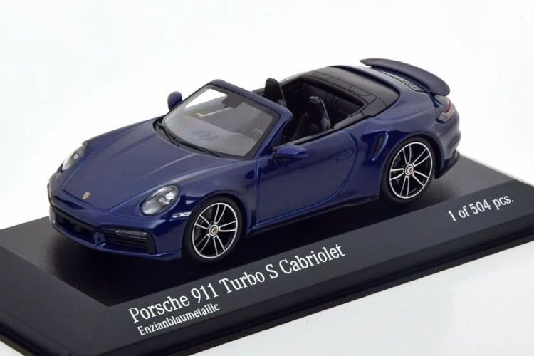 ミニチャンプス 1|43 ポルシェ 911 992 ターボ S カブリオレ 2020 ダークブルーメタリック Minichamps Porsche Turbo Cabriolet 410069480