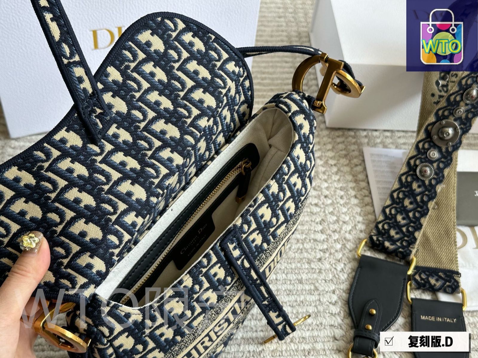 今日特価】Dior ヴィンテージ サドルバッグ ラージサイズ（25cm