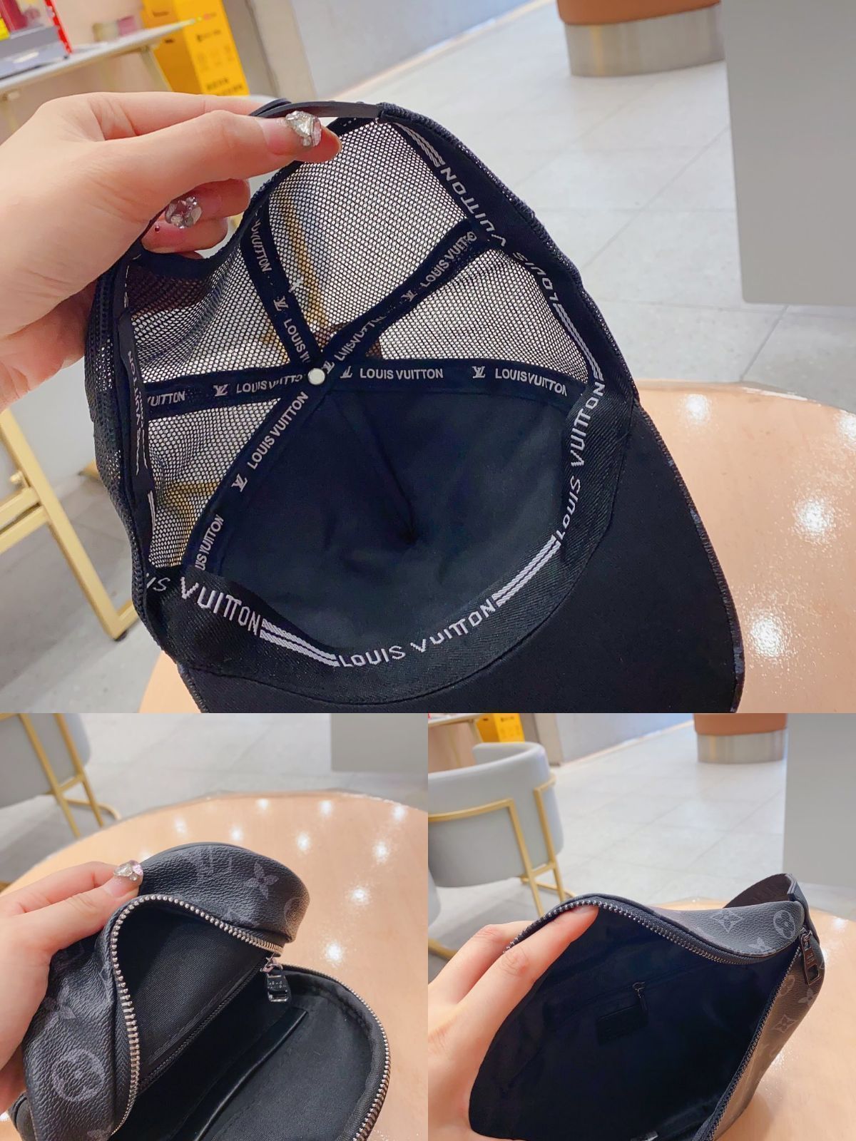 LOUIS VUITTON ブラック ボディバッグセット LOUIS VUITTON ブラック ボディバッグセット