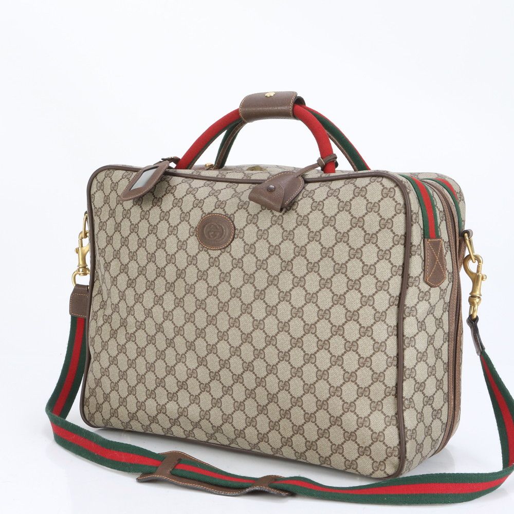 【美品】オールドグッチ シェリーライン GGスプリーム ボストンバッグ 美品】オールドグッチ シェリーライン GGスプリーム ボストン