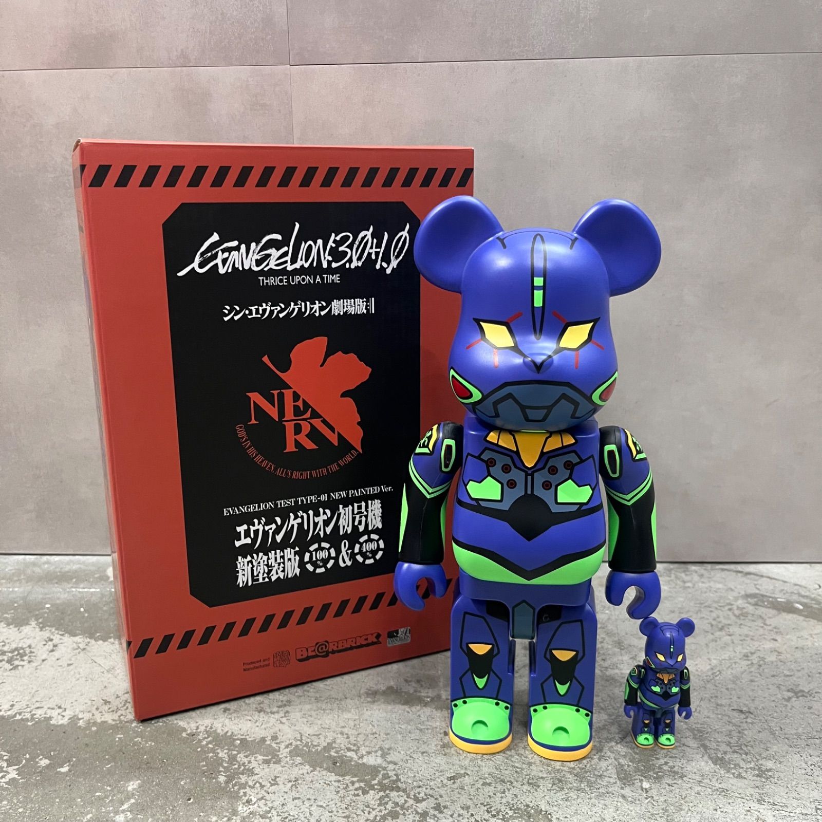 MEDICOM TOY BE RBRICK エヴァンゲリオン 初号機 新塗装版 100％ - 400％ ベアブリック メディコムトイ 93582A1