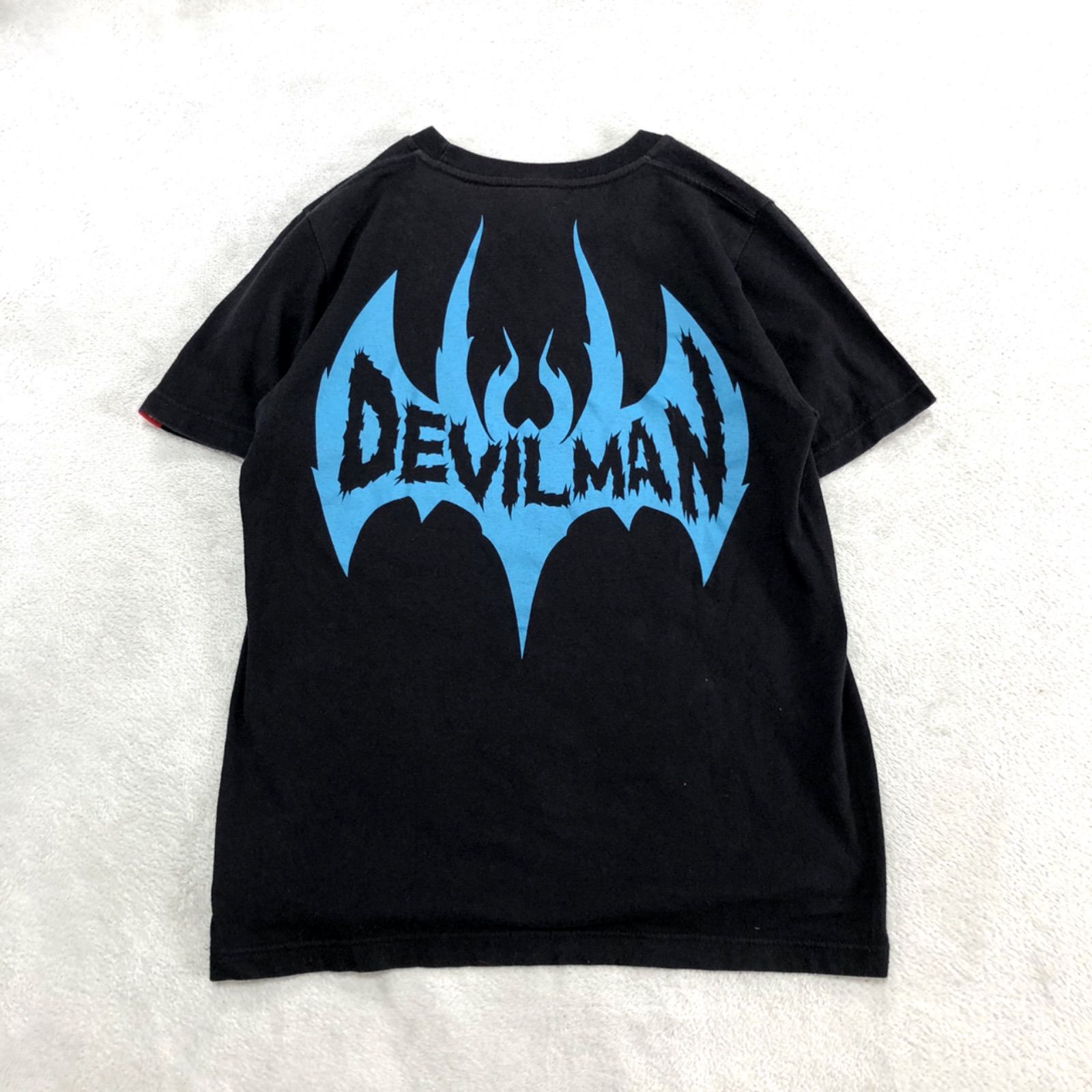 PUNK DRUNKERS × DEVILMAN プリントTシャツ デビルマン 半袖カットソー ショートスリーブ ブラック 黒 パンクドランカーズ