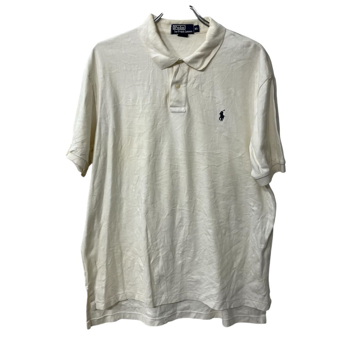 Polo Ralph Lauren ホワイト ポロシャツ XL お買得】POLO RALPH LAURENホワイト ポロシャツ XLサイズ - メルカリ