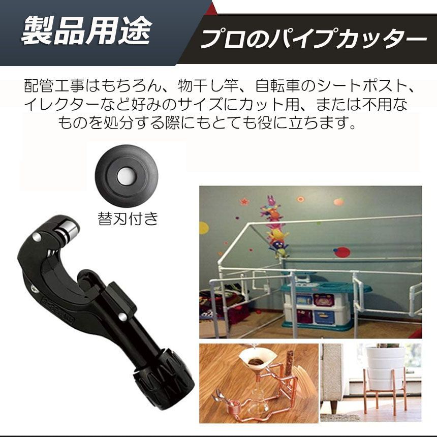 パイプカッター 2個セット 塩ビ ステンレス 物干し竿 切断可能な直径3～35mm 厚さ3mmまで 切れ味抜群 ミニパイプカッター 銅管 アルミ管  ステンレス管 塩ビ管 切断可能 携帯型パイプカッター バリ取りカッター付