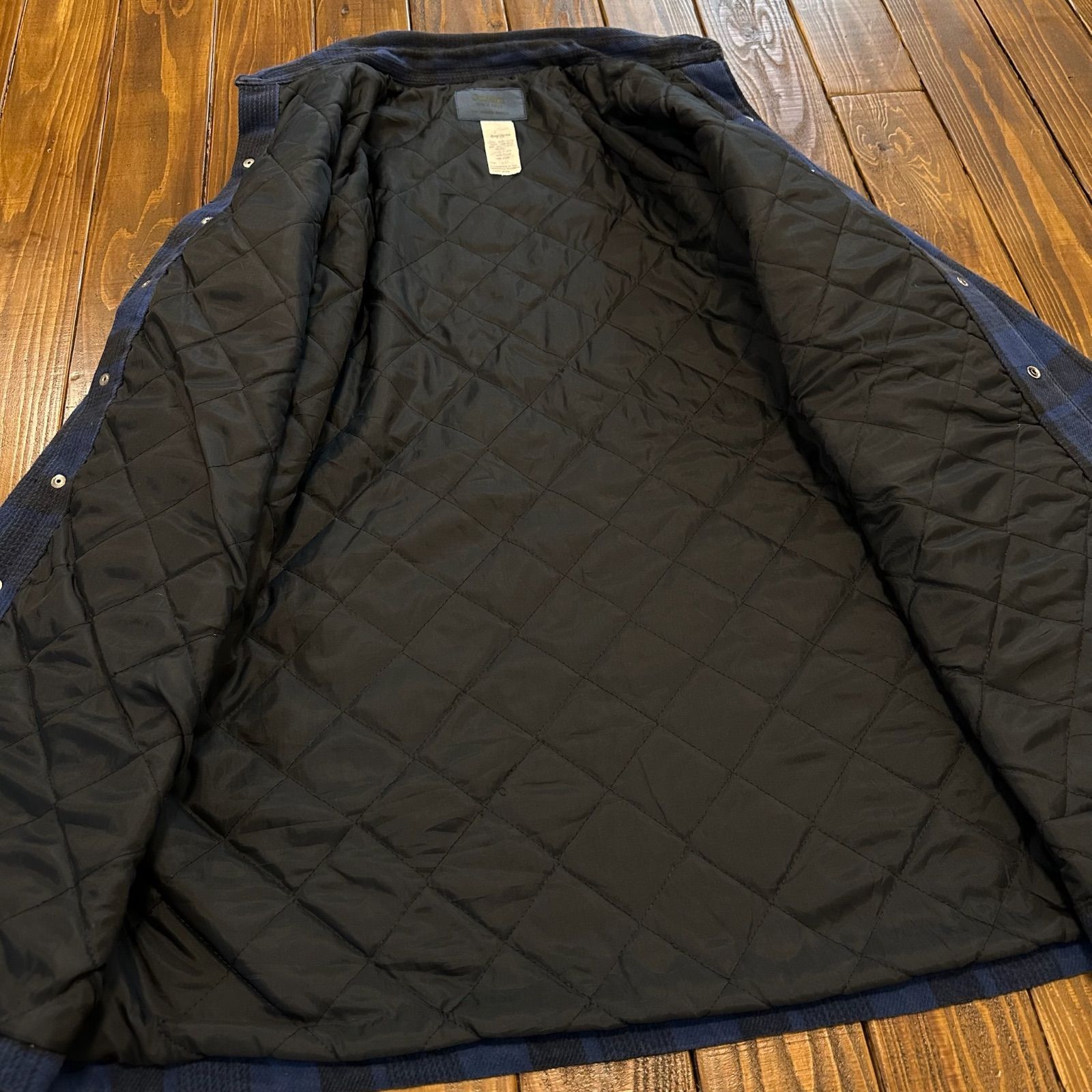 キルティング チェックシャツジャケット