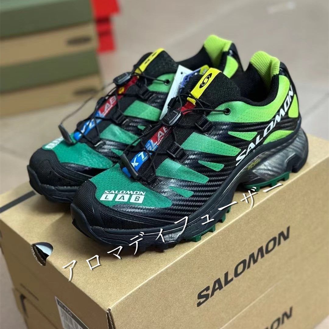 新品 箱付き 未使用 サロモン SALOMON XT-4 OG スニーカー LIME GREEN