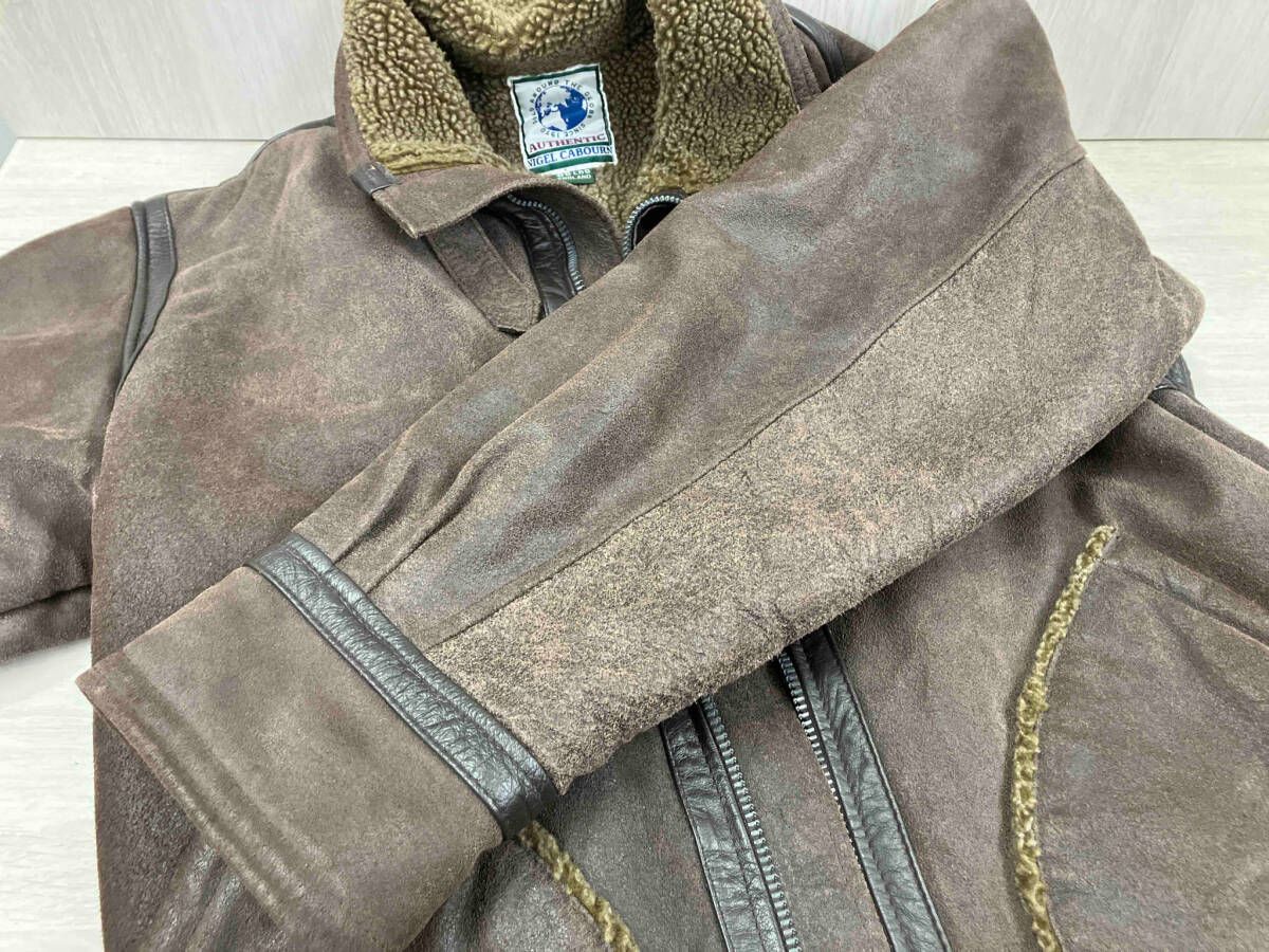 NIGEL CABOURN ナイジェル ケーボン 裏ボアレザージャケット ブラウン