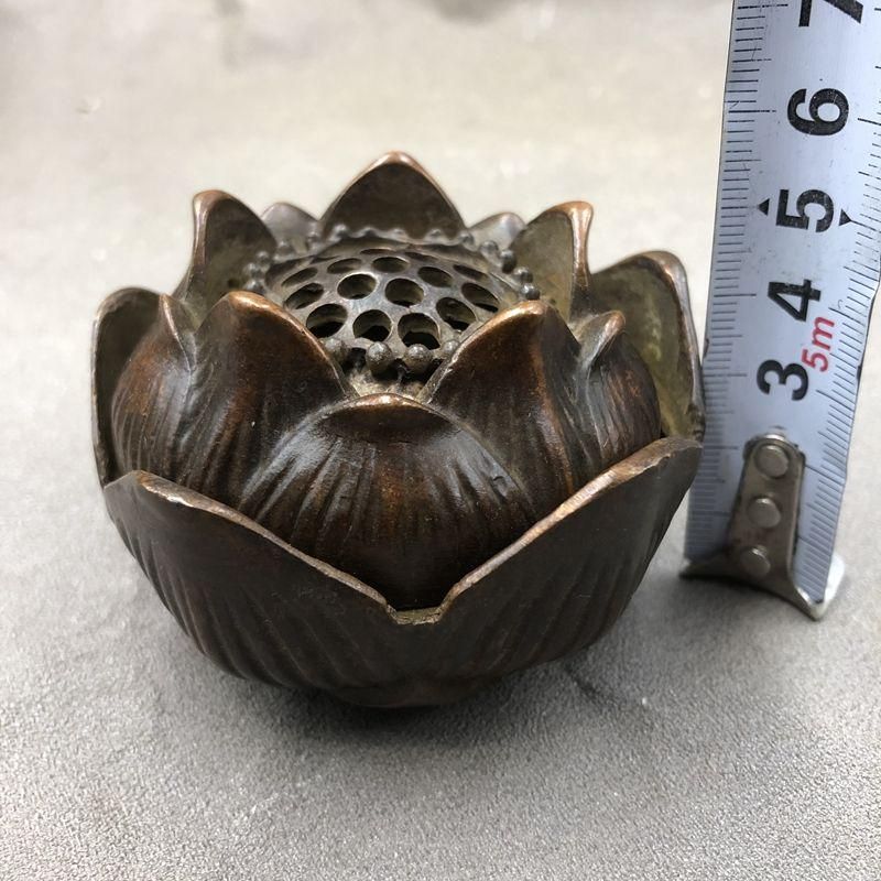 銅器 香炉 蓮花香炉 茶道具 香道具 室内薫香炉 装飾品 工芸品 置物 香炉 蓮花炉 宣字底 香薫炉 香道具 装飾品 工芸品 銅製品 置物