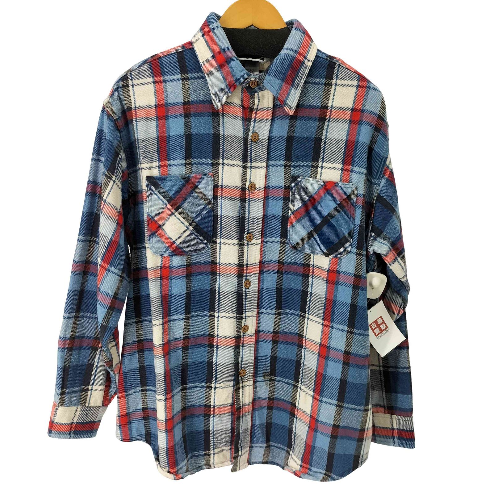 ビッグマック BIG MAC 80s USA製 三角タグ ヘビーネルチェックシャツ オーバーサイズ メンズ JPN：XL 