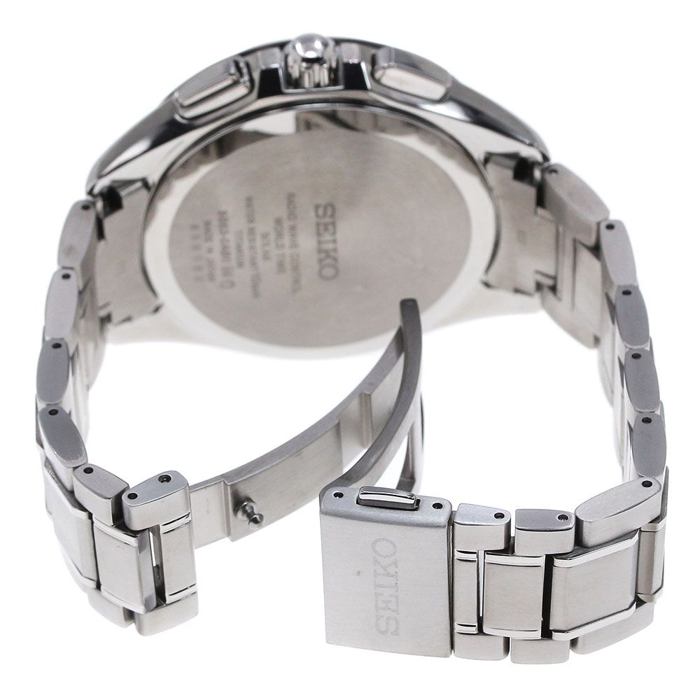 美品【セイコー】ブライツ フライトエキスパート ソーラー電波 クロノグラフ メンズ SAGA193