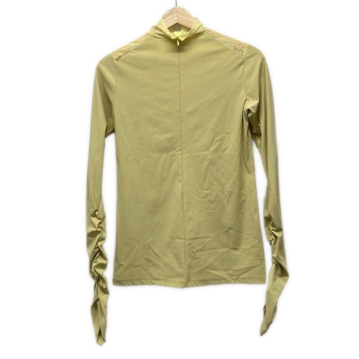 アイレネ IRENE レースカットソー ブラック サイズ：36 IRENE(アイレネ) 長袖カットソー サイズ36美品 - イエロー