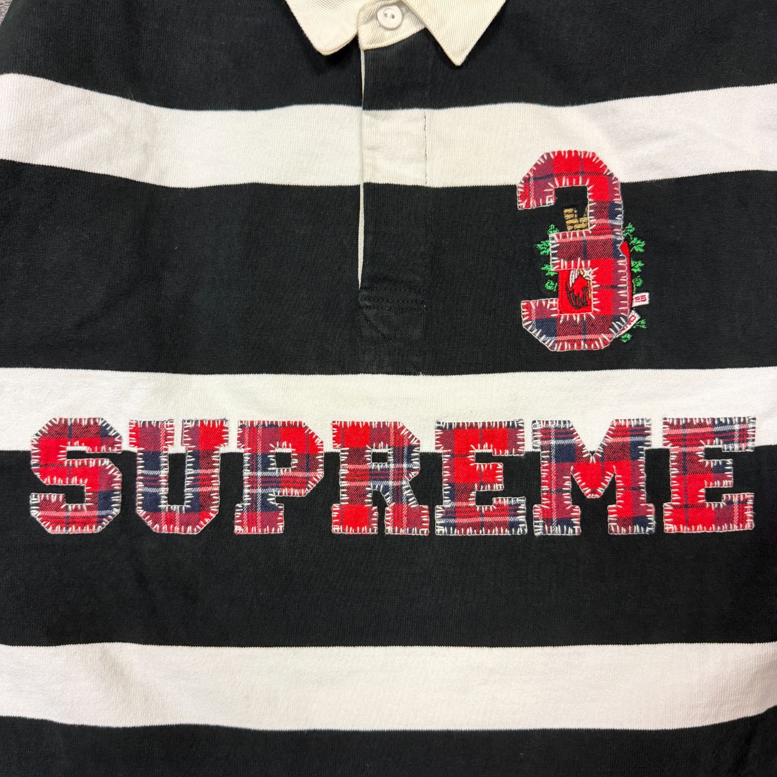 国内正規 Supreme 25AW Stripe Rugby ストライプ ラグビーシャツ