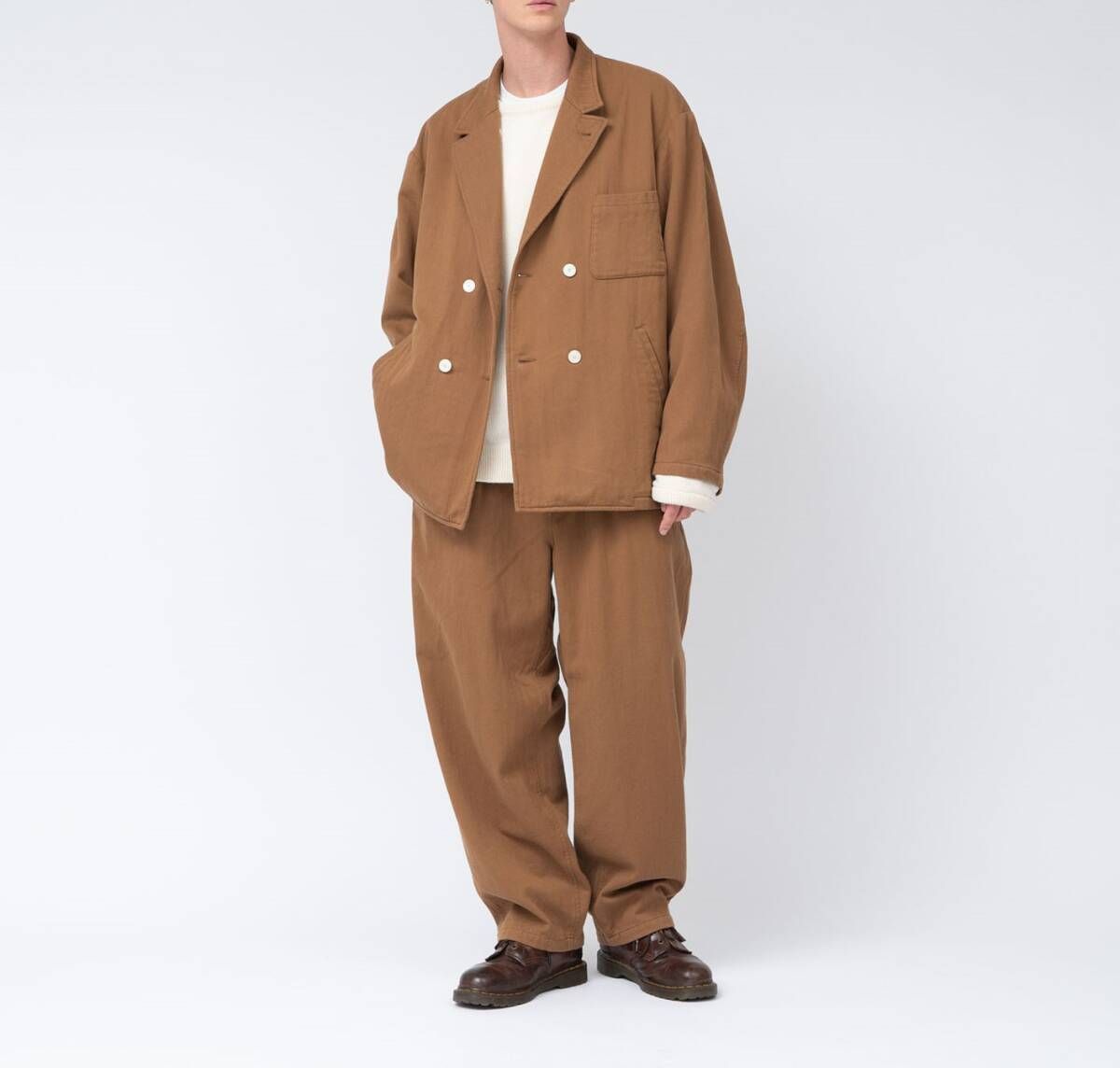 新品・未開封】nanamica ナナミカ ヘリンボーンツイル OS セットアップ 