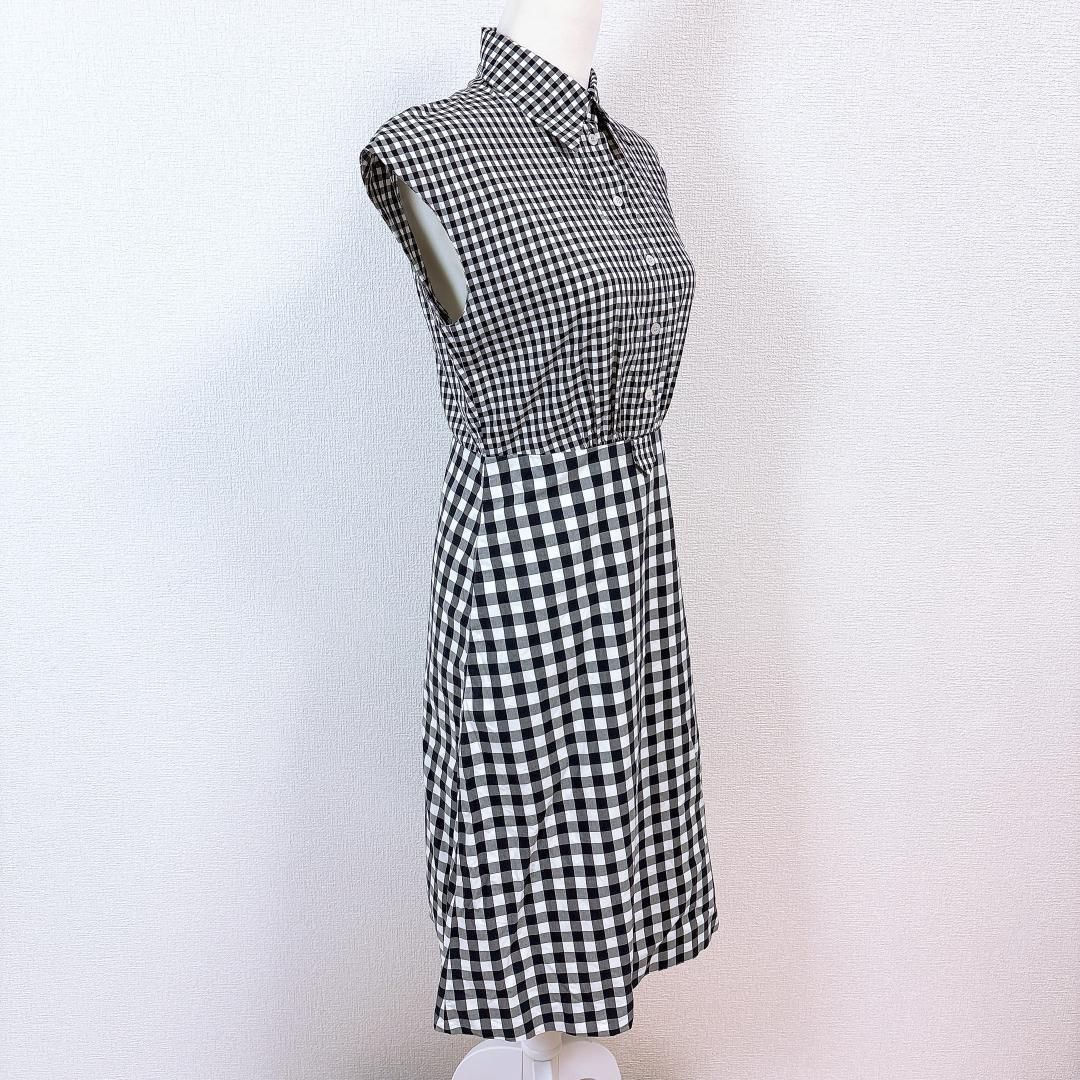 フ ノースリーブシャツワンピース