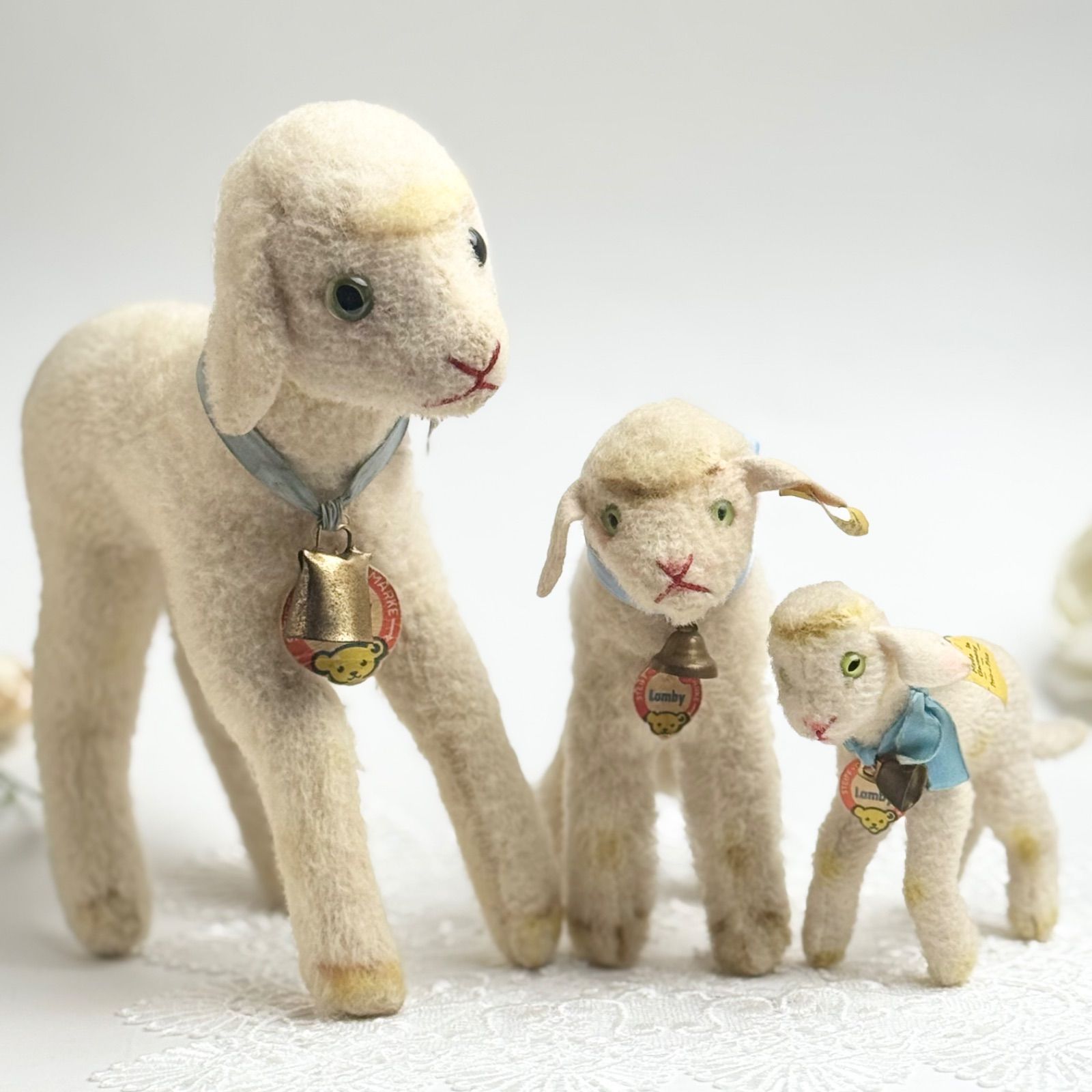 シュタイフ★Lamby 10cm★最小サイズ/ヒツジのランビー/ひつじ/羊/ラム シュタイフ☆Lamby 10cm☆最小サイズ/ヒツジのランビー/ひつじ