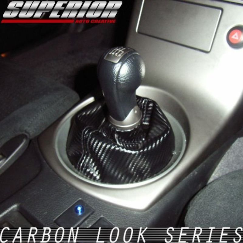 受注生産3week MT車用 カーボンルック シフトブーツ スカイライン V35 前期クーペ 車 カスタム パーツ 内装 おしゃれ ドレスアップ BRIGHTFACE_UK