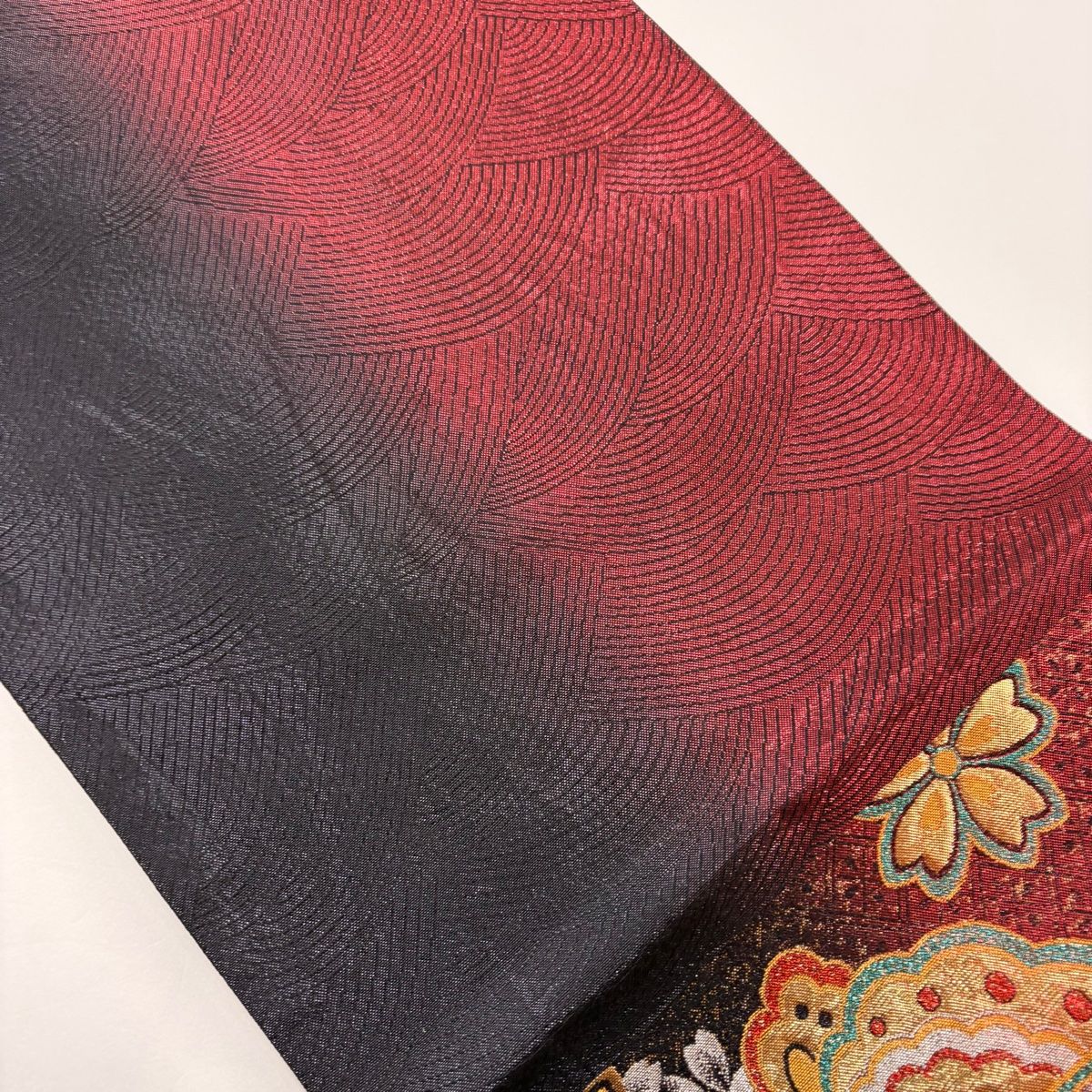 美品　新品　正絹振袖　袋帯　セット レンタル】振袖 着物セット 正絹着物+袋帯 成人式 晴れ着 往復