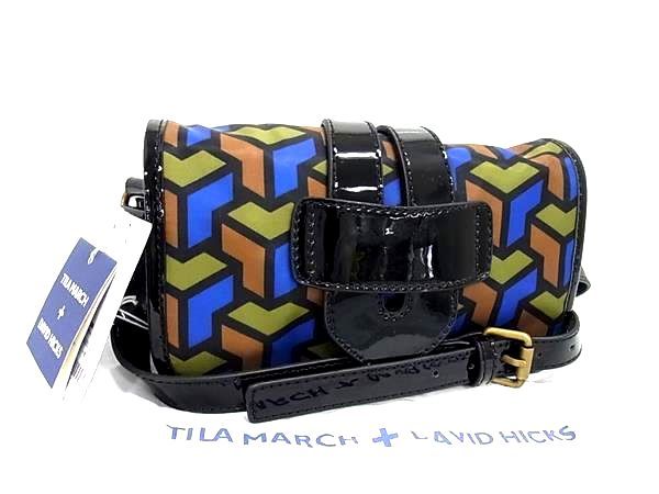 ■新品■未使用■ TILA MARCH ティラマーチ ナイロン クロスボディ ショルダーバッグ 斜め掛けかばん ブラック系 FN5561 TILA MARCH - □新品□未使用□ TILA MARCH ティラマーチ ナイロン