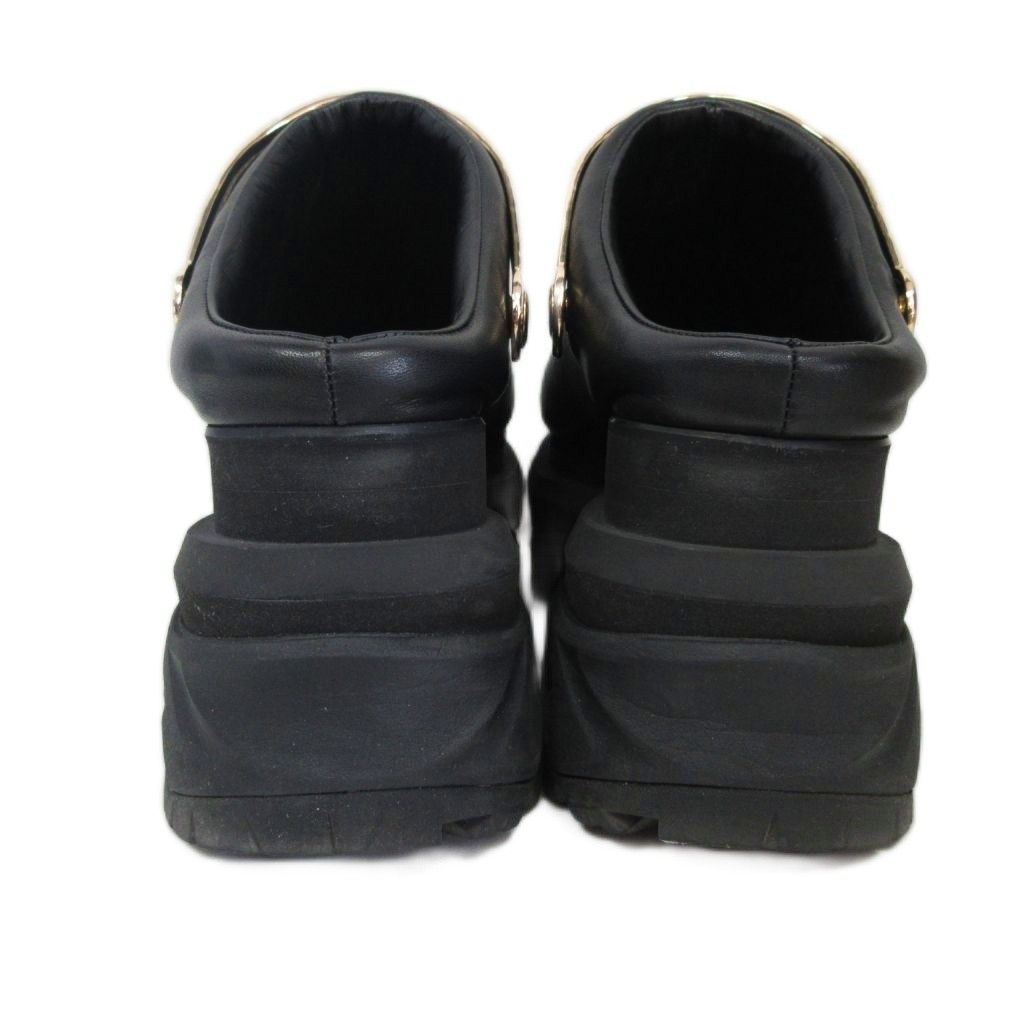 サカイ sacai 25SS Collection Leather Sabo Wedge 