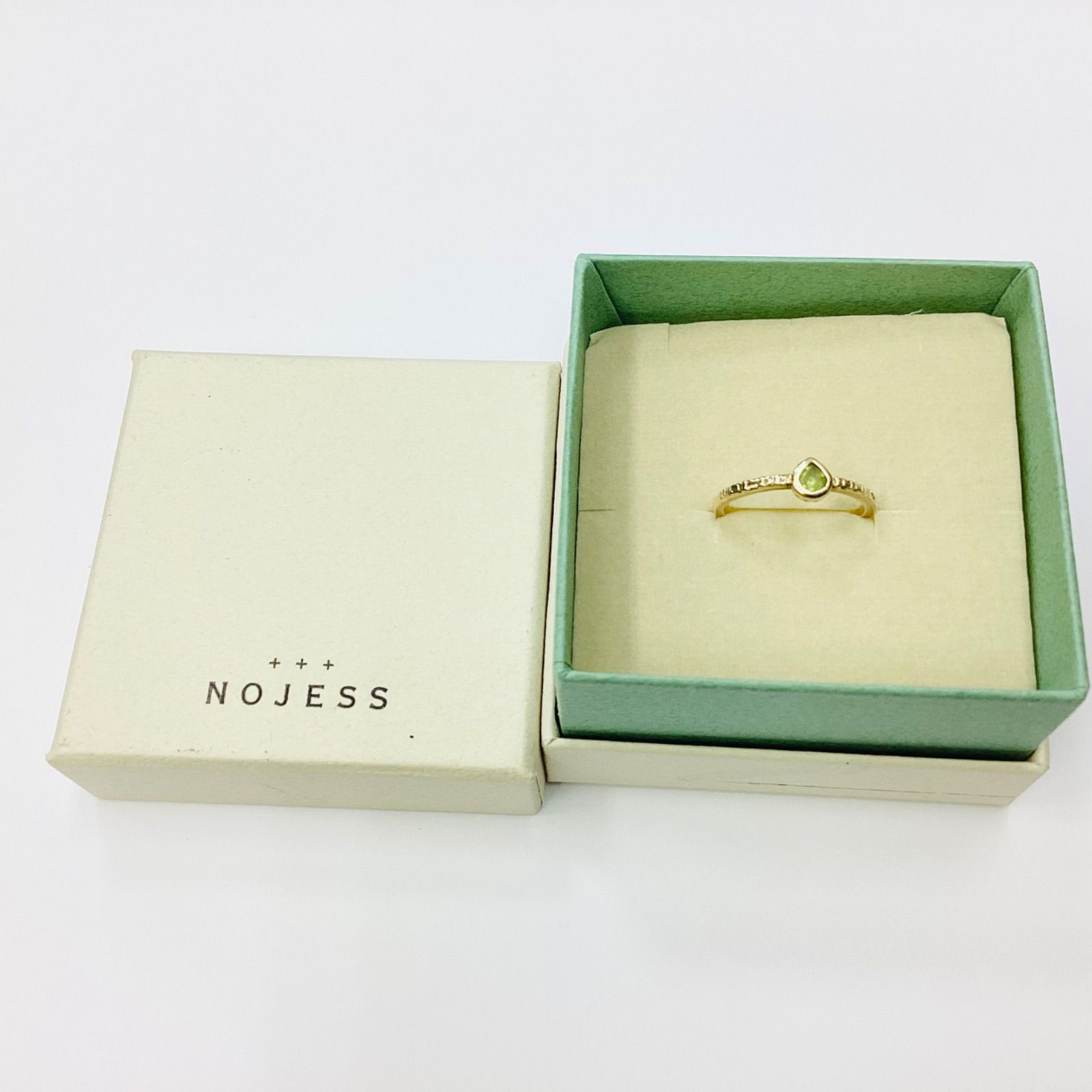 ☆NOJESS ノジェス【Luck Collection】K5ペリドットリング 約9