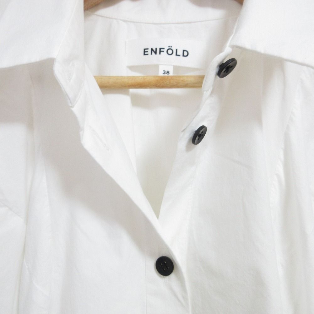 良品 24SS ENFOLD エンフォルド SILHOUETTE SHIRT ハーフ