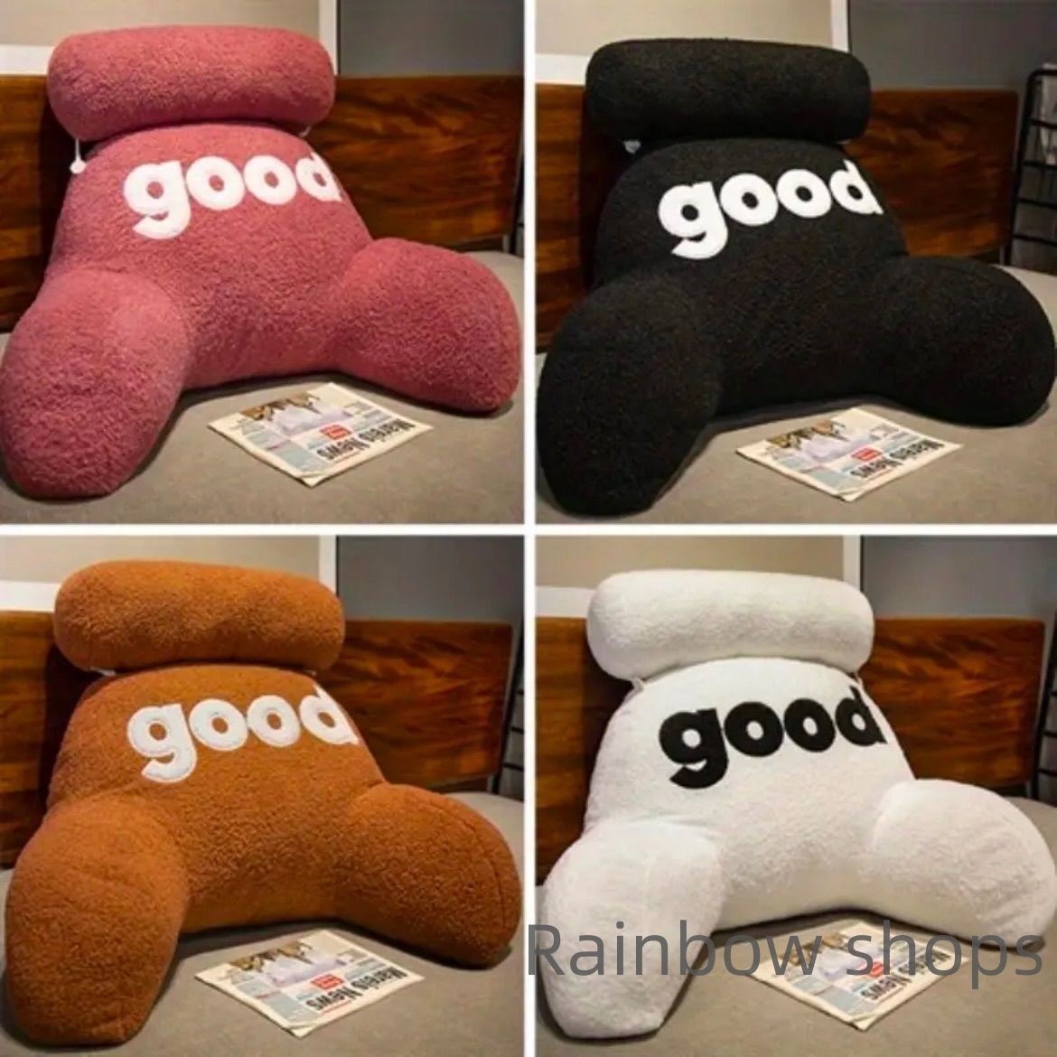 枕 GOODレタープラッシュスロー枕