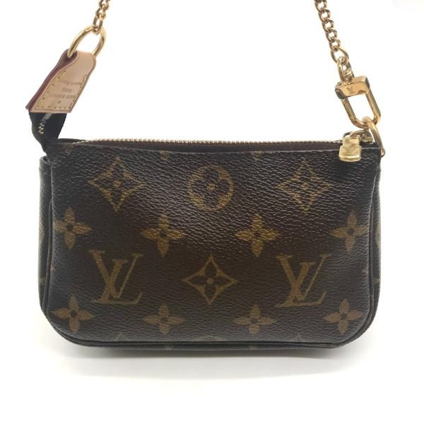 LOUIS VUITTON ルイヴィトン モノグラム ミニ チェーン ハンド ポーチ バッグ 超美品 ｍ8606