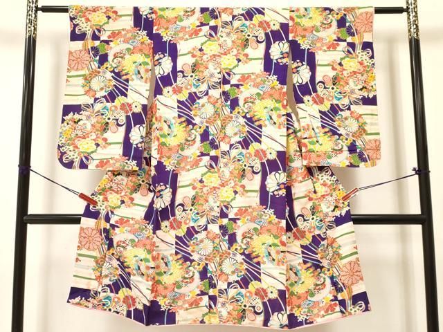 平和屋着物[]アンティーク 大正ロマン 七五三 女の子 7歳 祝着